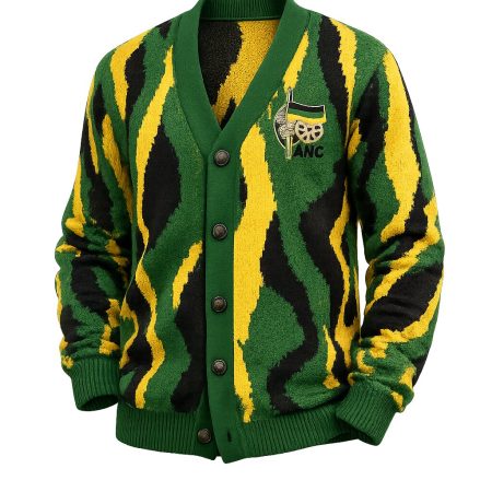 Custom Knitted Jacquard Cardigan